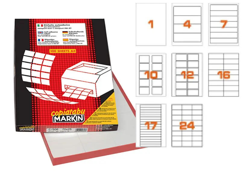 Etichette Di Spedizione Autoadesive Pro Office 500 Angolo Tondo - Foto 7