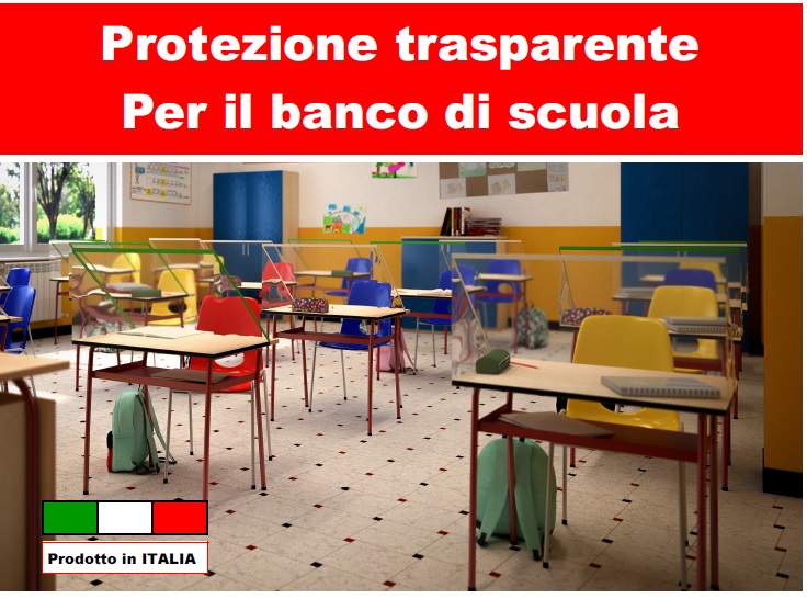 Divisorio-protezione per banco scuola - AB Company